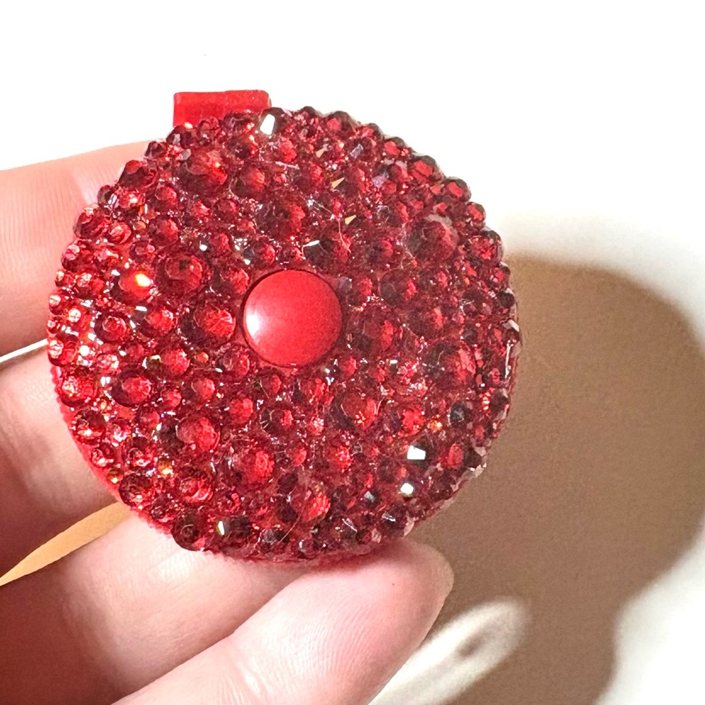 Red Rhinestone Tape Measure - Picture 3 of 4